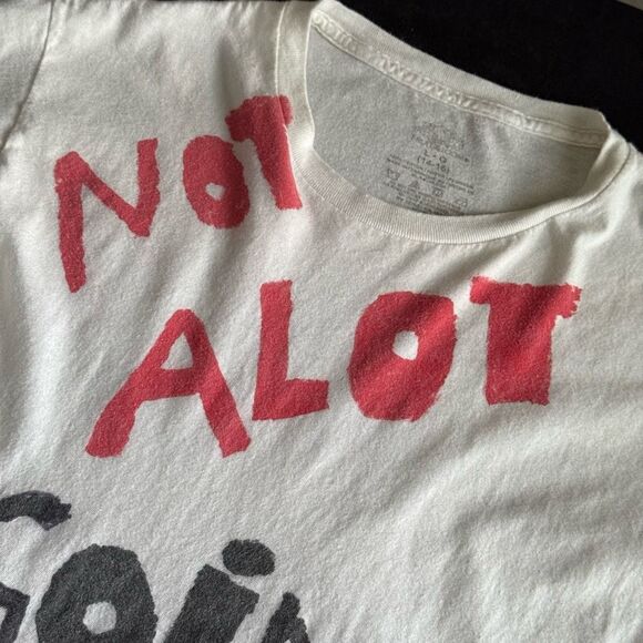 Handmade Graphic Tee | Youth L (14–16) | “Not A Lot Going On Right Now” Meme - Picture 2 of 10